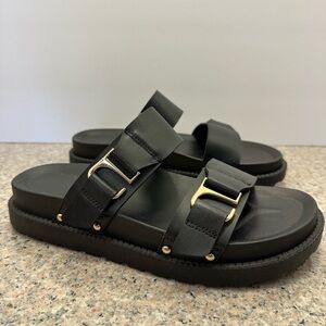 Indigo women size 8.5 gladiator chunky sandals Dr marten inspired